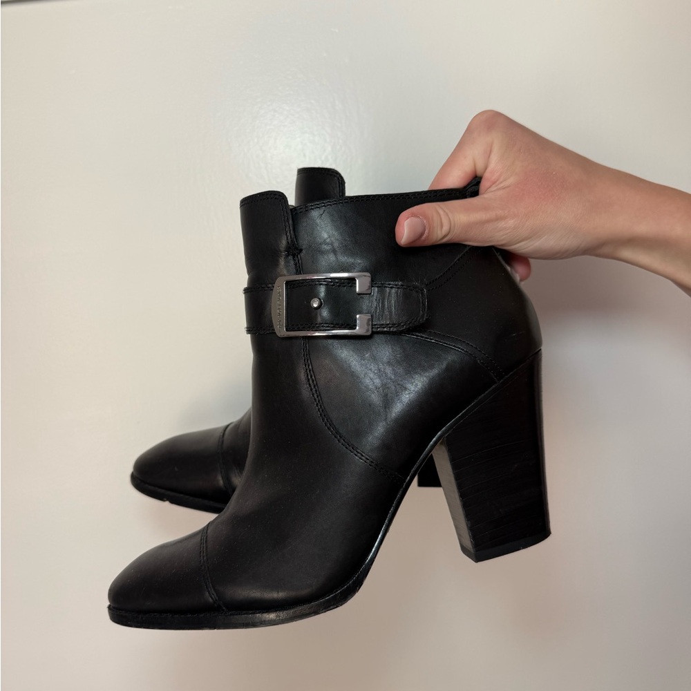 Donald J. Pliner Black Heeled Booties